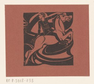 Jeździec na skaczącym koniu autorstwa Richard Nicolaüs Roland Holst