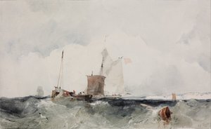 Na angielskim wybrzeżu autorstwa Richard Parkes Bonington