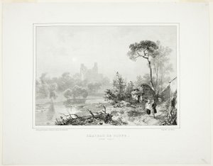 Zamek Doune autorstwa Richard Parkes Bonington