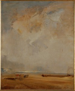 Wybrzeże w Normandii autorstwa Richard Parkes Bonington