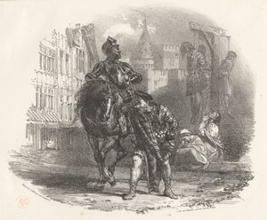 Powieszony autorstwa Richard Parkes Bonington
