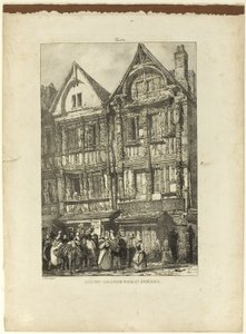 Duży Dom, Rue St. Pierre autorstwa Richard Parkes Bonington