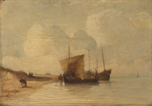 Wybrzeże Normandii autorstwa Richard Parkes Bonington