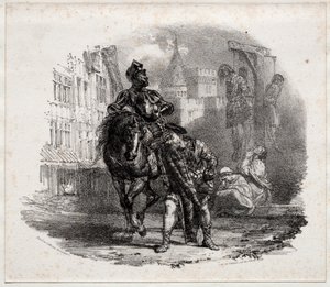 Ucieczka z zamku Argyle, 1826. autorstwa Richard Parkes Bonington