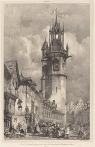 Wieża Gros-Horloge, Evreux autorstwa Richard Parkes Bonington