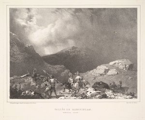 Vallée de Glenfinlas Dolina Glenfinlas , 1826. autorstwa Richard Parkes Bonington