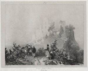 Malownicze i romantyczne podróże po starożytnej Francji, Franche-Comté..., 1825. autorstwa Richard Parkes Bonington