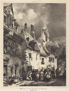 Widok na ulicę na przedmieściach Besançon (View of a Street in the Outskirts of Besançon)