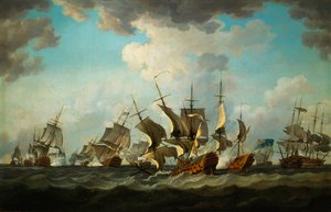 Bitwa kardynałów w 1759 r. namalowana przez Richarda Patona autorstwa Richard Paton