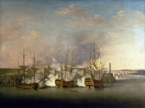 Wojna siedmioletnia (1756-1763): Zbombardowanie zamku Morro (Kuba) 1 lipca