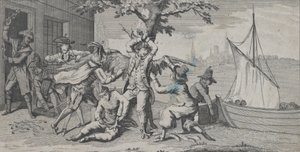 Va de Bon Coeur, Dedykowany Milordom Admiralicji Angielskiej przez członka Kongresu Amerykańskiego..., 1778. autorstwa Richard Purcell