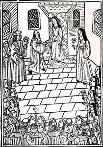 Traktat o małżeństwie między Karolem V a księżniczką Marią Tudor, c1508. autorstwa Richard Pynson