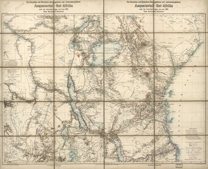 Protektoraty Niemiec i Wielkiej Brytanii oraz strefy zainteresowania w Afryce Wschodniej Równikowej: na mocy porozumień z czerwca 1890 r. autorstwa Richard; Sprigade Kiepert