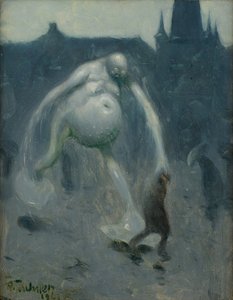 Ulewa, 1907. autorstwa Richard Teschner