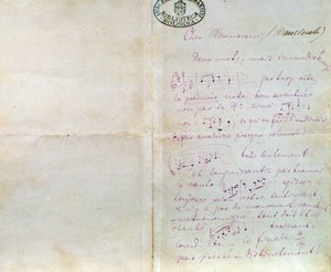 Odręczny list Richarda Wagnera do Luigiego Mancinellego, 10 grudnia autorstwa Richard Wagner