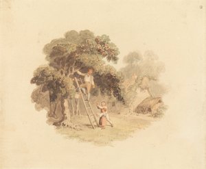 Jabłoń w pobliżu chaty autorstwa Richard Westall