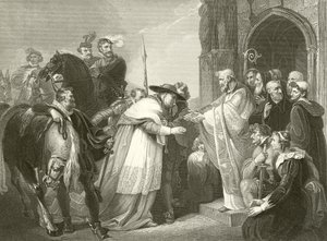Kardynał Wolsey w Leicester Abbey autorstwa Richard Westall