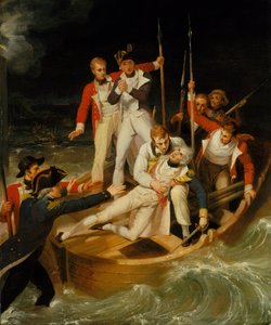 Nelson ranny na Teneryfie, 24 lipca 1797 r. autorstwa Richard Westall