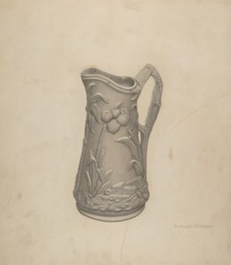 Dzban syropu Parian Ware autorstwa Richard Whitaker