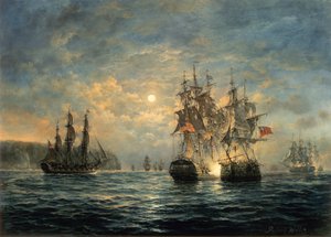 Zaręczyny między Bonhomme Richard i Serapis off Flamborough Head, 1779