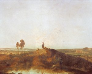 Basen z postaciami na pagórku autorstwa Richard Wilson