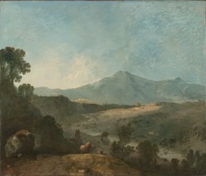 Cader Idris, z rzeką Mawddach, ok. godz. 1774. autorstwa Richard Wilson