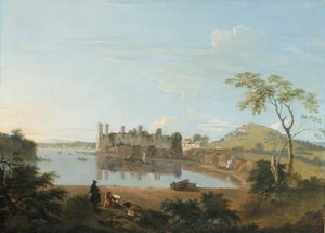 Zamek Caernarvon, ok. 1744 (olej na płótnie)