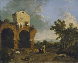 Willa Hadriana niedaleko Tivoli autorstwa Richard Wilson