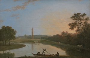 Kew Gardens: Pagoda i most [1985, Cormack, zwięzły katalog YCBA] autorstwa Richard Wilson