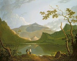 Snowdon (olej na płótnie) autorstwa Richard Wilson