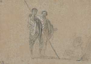 Studium figur do „Widok na Kampanię” autorstwa Richard Wilson