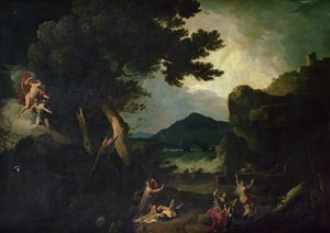 Zagłada dzieci Niobe (olej na płótnie)
