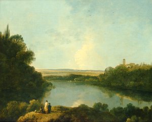 Jezioro Nemi pod Rzymem, ok. 1760 (olej na płótnie) autorstwa Richard Wilson