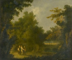 „Ogród willi Madama, Rzym”, 1723-1782 autorstwa Richard Wilson