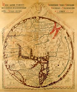 Mapa świata w Hereford autorstwa Richard of Haldingham