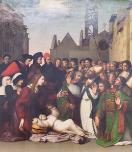 Święty Zenobiusz wskrzesza chłopca z martwych