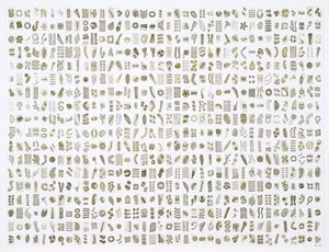 Micrarium nr 10, 2017 (tusz na papierze) autorstwa Rika Newcombe