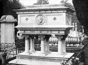 Grób Elizabeth Browning, Florencja, projekt Lord Leighton, 1923.
