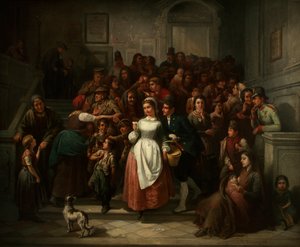 Po losowaniu loterii, 1859. autorstwa Ritter von Malheim Friedländer Friedrich