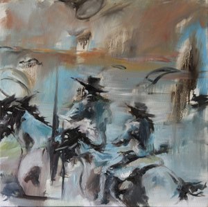 Blue Riders Overlap, 2015 (akwarela)