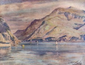 Snowdon z Cwm-y-Glo (kolor lito) autorstwa Robert (after) Fowler