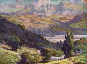 Widok z Bontddu, Dolgelly (kolor lito)