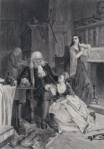 Ilustracja do Pirata autorstwa Sir Waltera Scotta (grafika) autorstwa Robert (after) Herdman