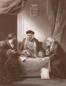 Henryk VII z Empsonem i Dudleyem, grawerowane przez AH Payne (lito)