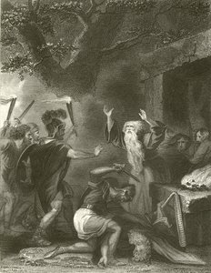 Masakra druidów (rycina)