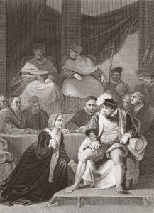 Próba małżeństwa Henryka VIII, grawerowana przez AH Payne (lit)