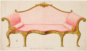 Sofa dla Sir Lawrence Dundas autorstwa Robert Adam