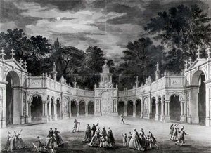 Iluminacje w Buckingham House z okazji urodzin Jerzego III autorstwa Robert Adam