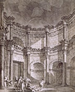Świątynia Jowisza, wyd. 1764. autorstwa Robert Adam