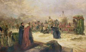 Witamy w Anglii u Henryka V autorstwa Robert Alexander Hillingford